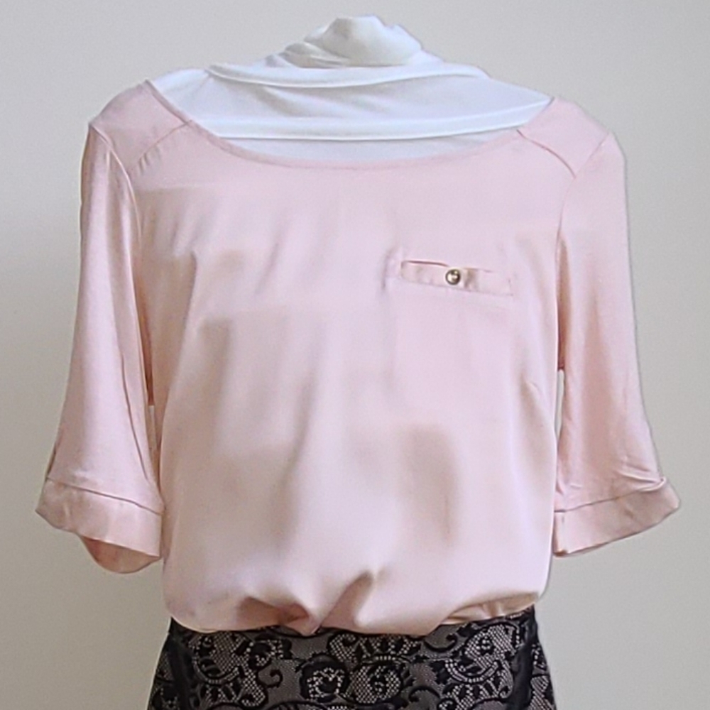 The Limited Blush Satin Front Blouse 👚
